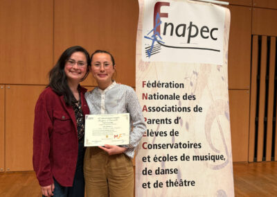Le duo Minaya et Sujata Chapelain obtient le 7ème prix de la part des journées musicales d'Uzerche au 38ème Concours de Musique d'Ensemble de la FNAPEC