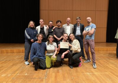 39e concours de musique de chambre organisé par la FNAPEC - Le nonette Rhapsodie, 1° prix offert par la Smammm (Monceau) remis en mains propres par Raphaël Briand et Nicolas Barissat-Mayrand