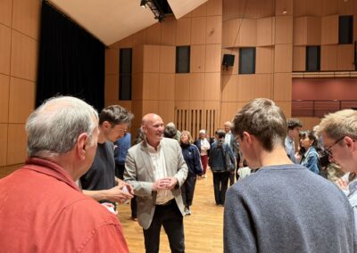 39e concours de musique de chambre organisé par la FNAPEC- Raphaël Briand, représentant de Monceau avec lequel la Fnapec a un partenariat historique, présente ses encouragements aux musiciens.