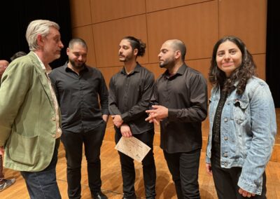 39e concours de musique de chambre organisé par la FNAPEC- Emmanuel Haratik conseille les membres du quatuor Galilée